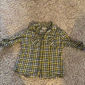 Checkered button down
